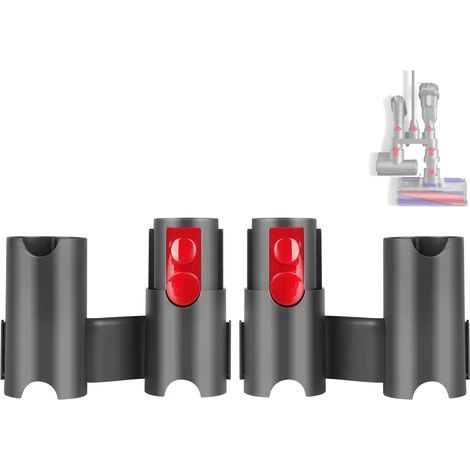 Lot de 2 supports de rangement pour aspirateurs Dyson V7 V8 V10 V11 V12 V15 Outsize sans fil pour aspirateur balai sans fil, station d'accueil-aspirateur dyson (1/5)