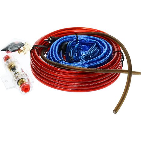 1 ensemble voiture audio subwoofer amplificateur amp câblage fil kit w / 60a porte-fusible (1/5)