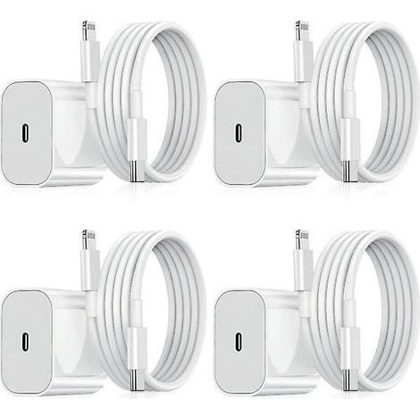 Chargeur iPhone - Chargeur rapide - Adaptateur + câble 20 W USB-C (1/5)