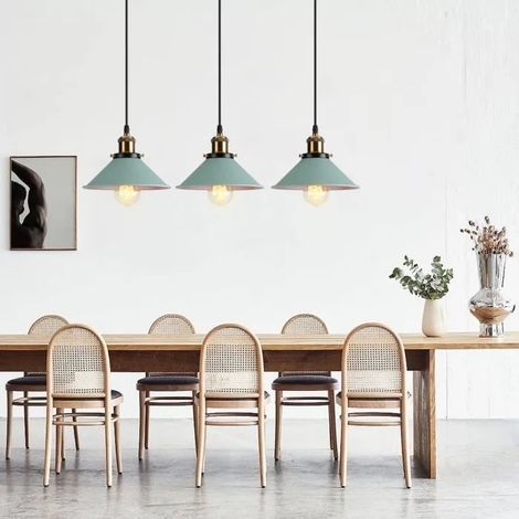 Yowei Lampe Plafonnier Luminaire Moderne,E27 Lustre Suspension Industrielle Retro Style Nordique pour Salon Chambre Cafe Bar (1/4)