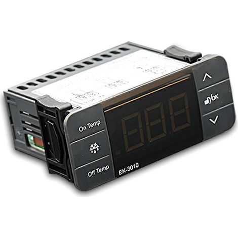 EK-3010 Temperaturregler-Thermostat mit Sonde, 220V-Sensor, Heizungs- und Lichtalarm für Kühlräume und Gefrierschränke. (1/5)