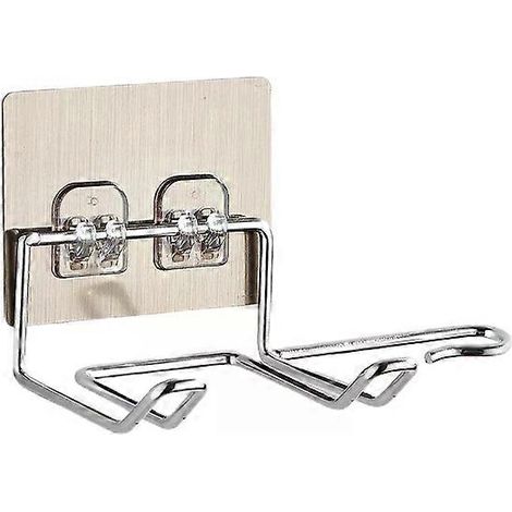 HONORNIC - Support mural pour sèche-cheveux et lisseur, étagère de rangement pour salle de bain, accessoires de salle de bain