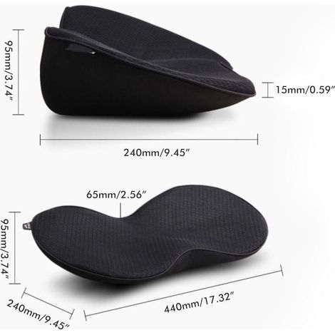 Dickes und bequemes erhöhtes Fahrersitzkissen, lindert Rückenschmerzen, für alle Jahreszeiten geeignet, ergonomischer Autositz (1/5)