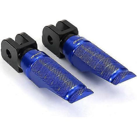 CNC-gefräste Aluminium-Fußrasten für Motorräder, passend für Honda CB125R, CB300R und CB1000R (2018–2022) – Blaues CB125R-Logo