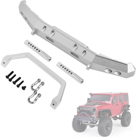 Pare-chocs avant en aluminium pour RGT EX86100, pièce de rechange et upgrade pour Rock Cruiser 1/10 - Argent B R86025S
