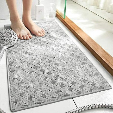 Tapis douche caoutchouc anti-moisissure antidérapant pour salle bain (1/4)