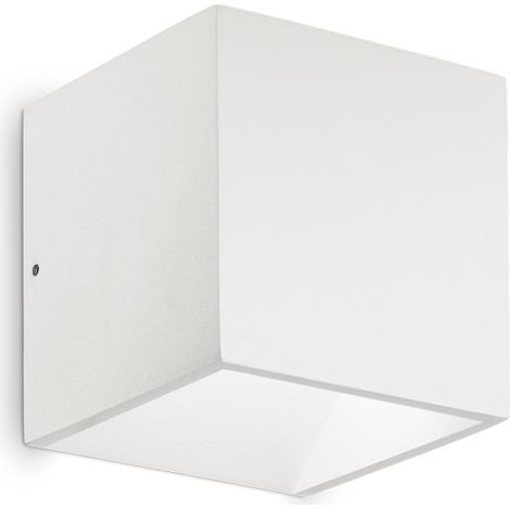 Luminaire d'extérieur LED grand cube Up Down Blanc IP54, 3000K