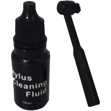 1 Kit de nettoyage pour cellule phono, brosse anti-statique en fibres de carbone, solution nettoyante 10 ml, entretien vinyle (1/4)