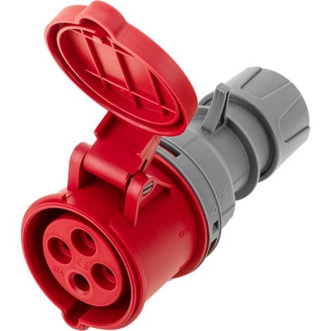 Prise industrielle CETAC femelle 3P + T 32A 380V IP44 antenne (1/5)