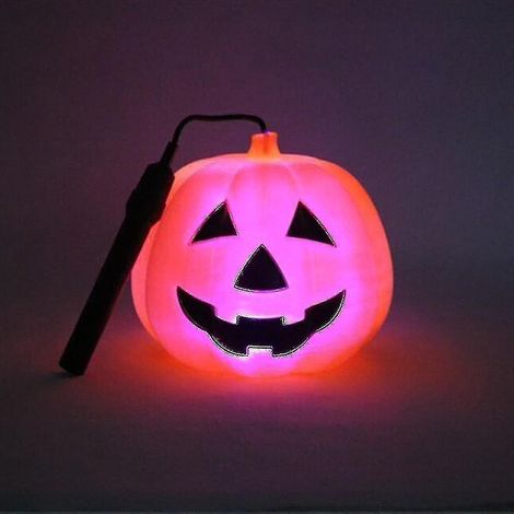 Lampe citrouille d'Halloween, lanterne électrique portable, petit lustre en forme de tête de citrouille (1/2)