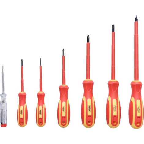 TrendLine Schraubendreher-Set 7-teilig VDE Schraubenzieher Kreuz Schlitz (1/3)
