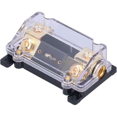 AWG 0/2/4 Sicherungshalter, 1 Eingang, 1 Ausgang, Inline-ANL-Block mit 100-A-Sicherung für Auto- und Boots-Audio (1/5)