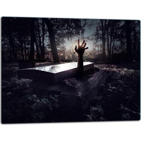 Tagliere della lastra di vetro 52x40 nero (1/5)