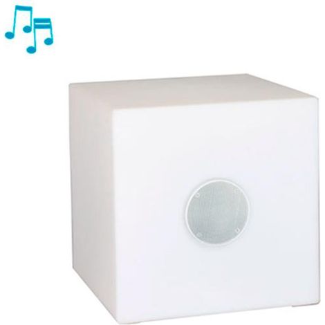 CUBY 45 PLAY Tavolino da 45 cm con luce e altoparlante Bluetooth con batteria ricaricabile. Luce RGB (1/4)