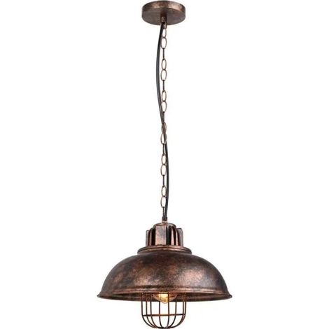 U-Do Vintage Suspension Luminaire en Fer Rouille Lampe Créatif Industriel Lustre éclairage décoration Chambre Bureau Salon (1/4)