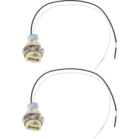 2pcs Douilles de Lampe G9 en Céramique Connecteur de Support d'ampoule Longueur de Ligne de 10 Pouces pour Ampoule LED Halogène CFL (1/5)