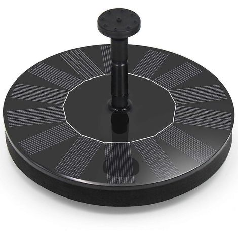Pompe solaire pour fontaine, baignoire flottante pour oiseaux autoportante de 1,4 W pour extérieur (1/5)