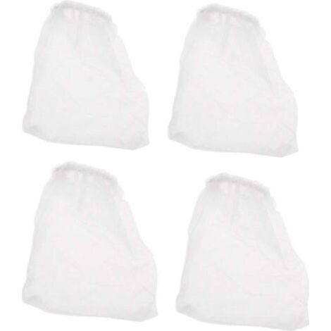 Lot de 4 sacs en nylon réutilisables pour aspirateur de graviers d'aquarium