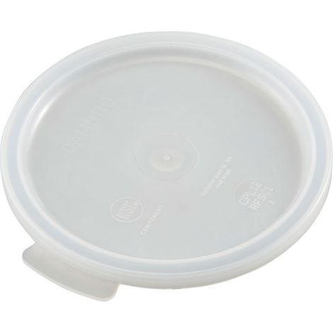 Couvercle pour boîte ronde 0,9L - Ø 15.4 cm - Blanc - Lot de 12 - Cambro