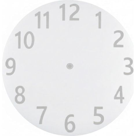 Gabarit de moulage en résine silicone pour cadran d'horloge diamètre 257 cm forme ronde flexible avec chiffres en creux (1/5)