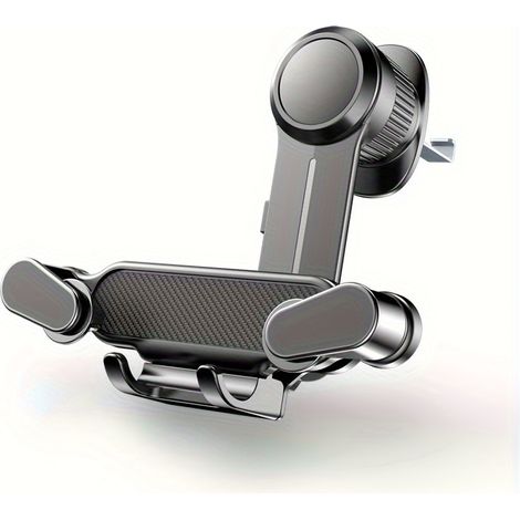 Support Téléphone Portable Pour Voiture - Fixation Sur Sortie D'Air Climatisation - Rotatif 360° - Matériau ABS - Pour Smartphones Jusqu'à 6,8 Pouces - 1 Pièce (1/5)