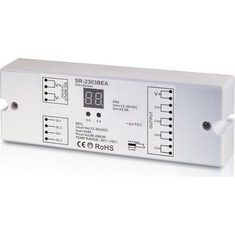 Dimmer Dali DC 12-36V 8A/canal (4 canaux)