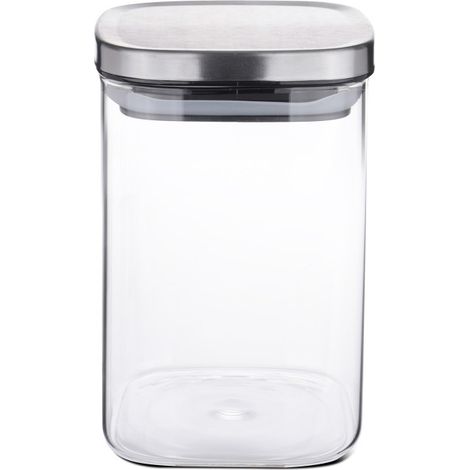Weis - Boîte de conservation hermétique carrée en verre 1 L (1/2)