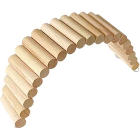 Pont pour hamster, grande échelle d'escalade pour hamsters nains, souris, gerbilles et autres petits animaux-7.5x30cm