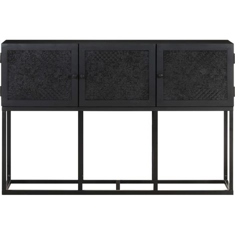 Buffet  Meuble de rangement 115x30x76 cm Bois de manguier massif (1/5)