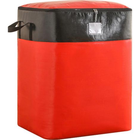 Sacs de déménagement ultra-résistants avec poignées - Sacs de rangement extra larges et imperméables pour vêtements, couvertures et déménagements longue distance 180LRed (1/5)