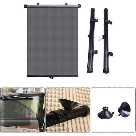 Pare-soleil rétractable pour vitres latérales de voiture, protection solaire bébé, rideau pare-soleil enroulable, ensemble de protection UV (1/5)