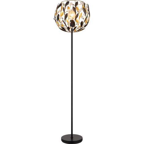 Globo - lámpara de mesa - MIKA - negro - metal - Ø 40cm - E27 -