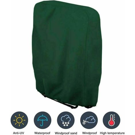 Folding chair cover Protective cover for sun lounger Sun lounger Waterproof garden furniture UV protection Damage protection, 71 x 110 cm (green) (1/5)