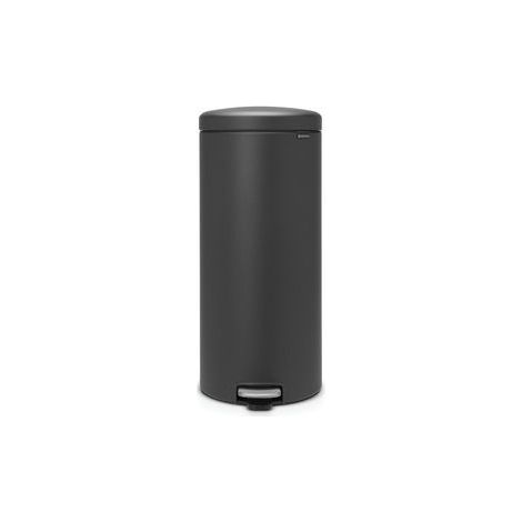 Brabantia 114663 NewIcon Cesto per Rifiuti con Pedale 30 L Chiusura Silenziosa Base Antiscivolo colore Grigio