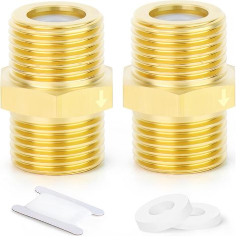 2pièces vanne de retenue en laiton 1/2 "mâle à 1/2" filetage mâle, prévention du reflux, vannes de retenue à sens unique non retour
