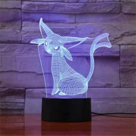 Lampe de nuit avec Led pour enfants, 7 couleurs, Umbreon, Table Usb, , Pikachu, , Go Act HH9210 (1/3)
