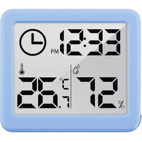 Automatisches elektronisches Temperatur- und Feuchtigkeitsmessgerät mit Thermometer und Hygrometer-Blue
