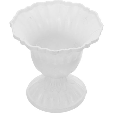 MAGICLULU Lot de 2 pots fleurs suspendus en plastique blanc, style rustique vintage (1/5)