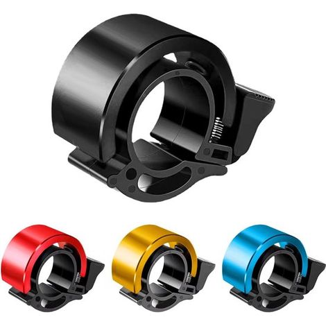 Campanello per bicicletta da 22,8 mm, mini campanello da manubrio per mountain bike, bici da corsa e bici da città, nero. (1/5)
