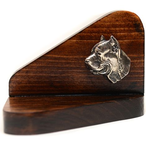 Cane Corso Italiano - bougeoir en bois en forme de chien, porte-bougie chauffe-plat, hommage canin par Art-Dog (1/5)