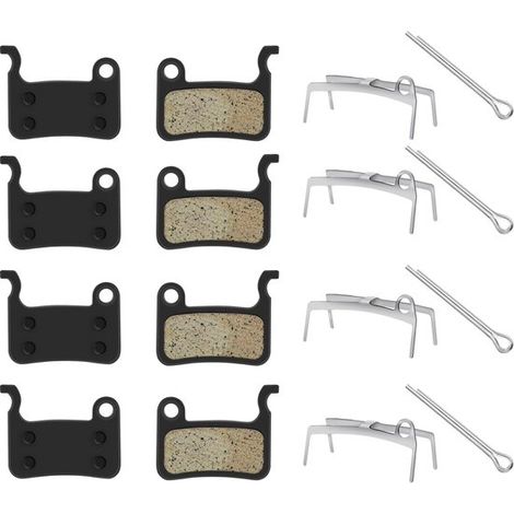 Pastillas de freno para bicicleta OIMG, 4 pares de pastillas de freno de disco resina, frenos disco Shimano Deore XT XTR LX SLX Hone Alfine Saint (1/5)