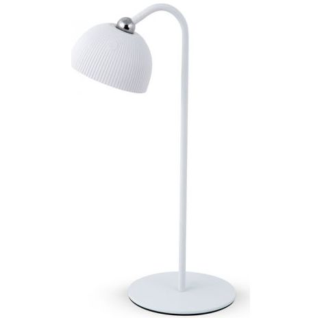 LAMPADA LED RICARICABILE DA TAVOLO ELLIOT BIANCO 12 PZ