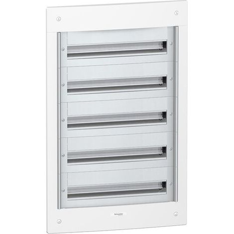 Cofre metálico PRAGMA24 empotrar 5 filas con 120 módulos sin puerta