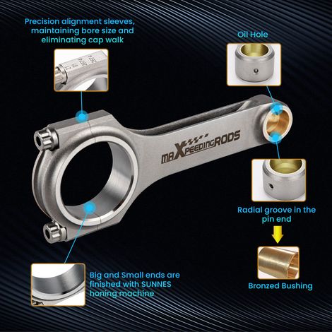 4340 Performance Connecting Rods ConRod for Audi A4 B5 S4 Quattro 2.7 L 154mm
