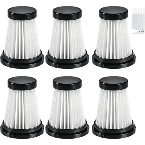 6 Filtres HEPA pour Aspirateur Moosoo K12 - K12 Pro - K13 et Aspirateur à Main Genius Invictus One 1.0-2.0 ACCESSOIRE D’ASPIRATEUR (1/4)