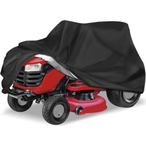 Housse de protection pour tondeuse à gazon d'extérieur, imperméable et résistante, en polyester Oxford 210D, protection UV, compatible avec les terrasses jusqu'à 54 pouces (1/4)