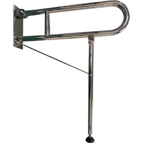 Barre d’appui relevable Aquance 65 cm – Inox brossé satiné – Ø32 mm