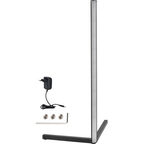 Luminaire d'angle LED en fer et PC facile à assembler - Éclairage blanc pour salon et chambre (1/5)