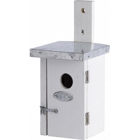 Nichoir roitelet - 13,5 x 11,4 x 25,2 cm - Blanc - Livraison gratuite (1/3)