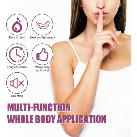 Epilatore elettrico portatile in forma di rossetto a labbra per donne, rasoio indolore ed efficace per l'epilazione viso - ALTRO (1/4)